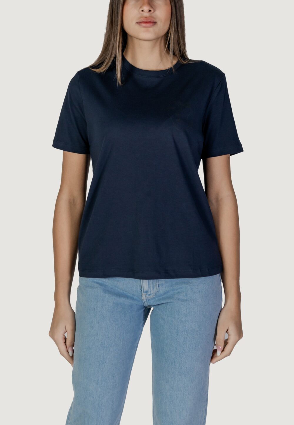 T-shirt Vila Clothes visybilla o-neck s/s/pb Blu - Foto 1