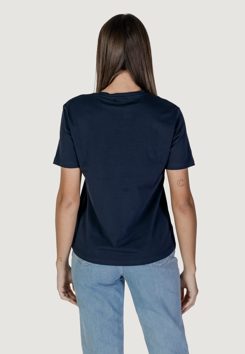 T-shirt Vila Clothes visybilla o-neck s/s/pb Blu - Foto 4
