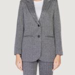 Giacca ICHI ihkate jacquard oversize Nero - Foto 1