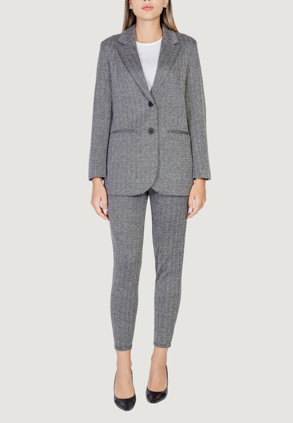 Giacca ICHI ihkate jacquard oversize Nero - Foto 2