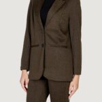 Giacca ICHI ihkate jacquard oversize Verde Oliva - Foto 1