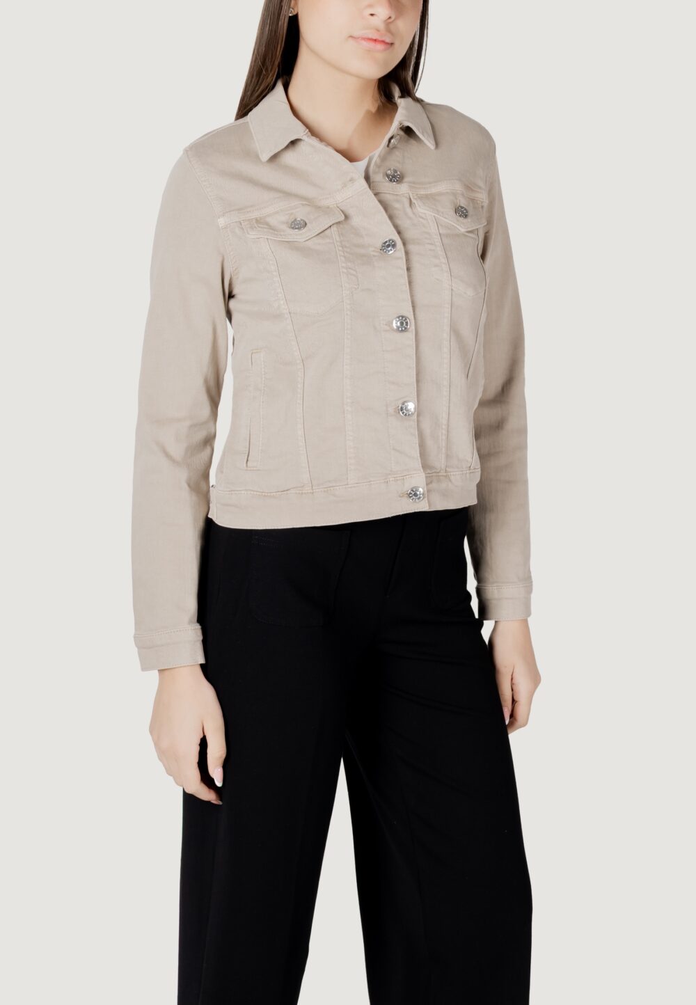 Giacchetto Street One qr denim-jacket Beige - Foto 3