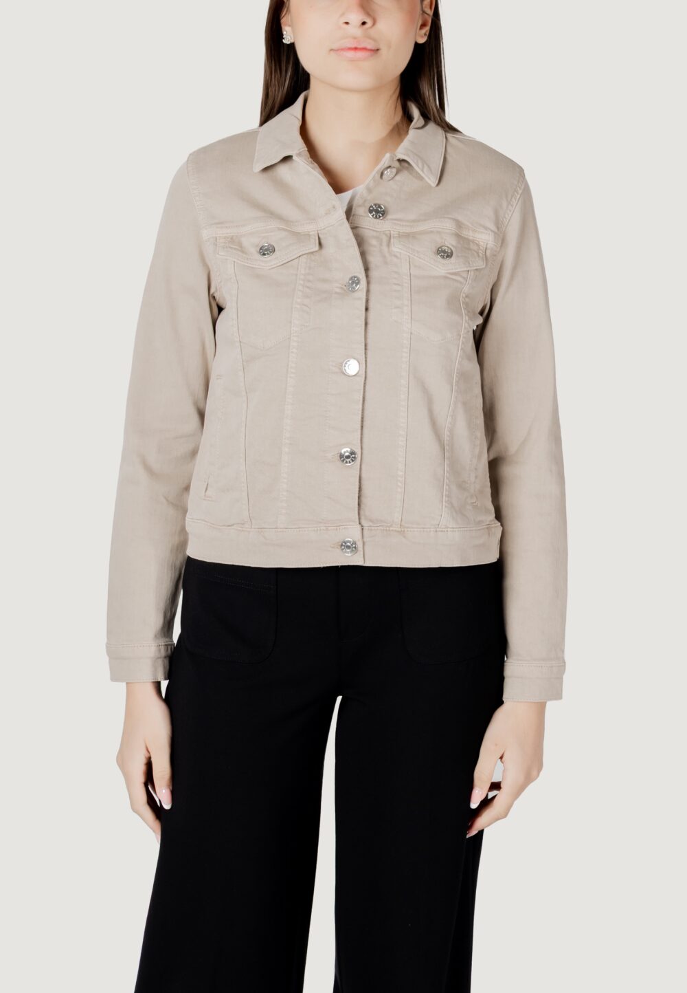 Giacchetto Street One qr denim-jacket Beige - Foto 5