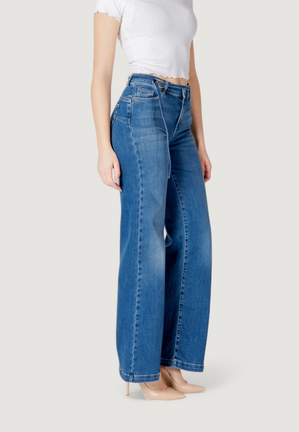 Jeans bootcut Liu-Jo b.up good flare h.w. Denim scuro - Foto 3