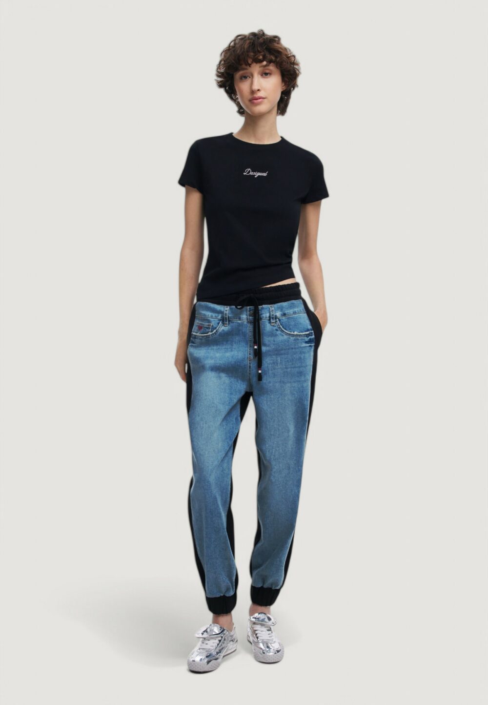 Jeans mom Desigual denim peeters Nero - Foto 2