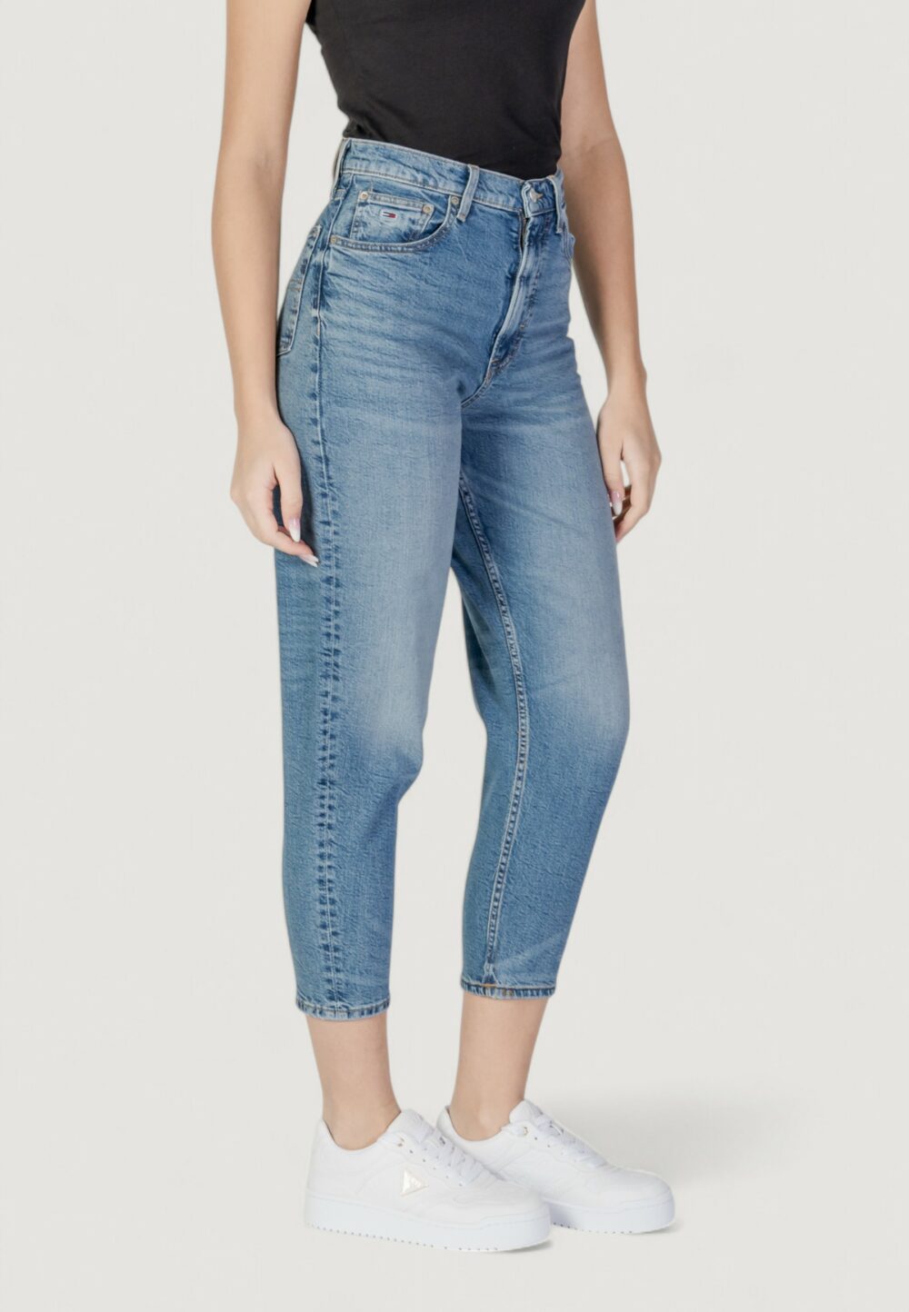 Jeans mom Tommy Hilfiger Jeans mom jean uh tpr ai51 Denim chiaro - Foto 4