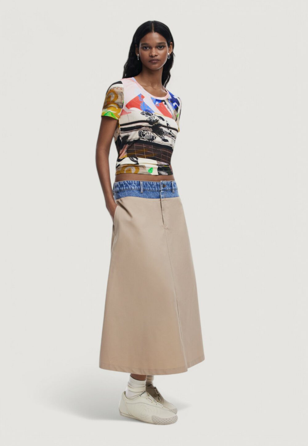 Longuette Desigual fal_barcelÓ Beige chiaro - Foto 2