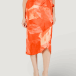 Longuette Vila Clothes vidolira ela hw midi sharong Rosso - Foto 1