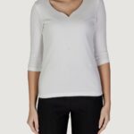 T-shirt Street One heart neck ada 3/ Bianco - Foto 1