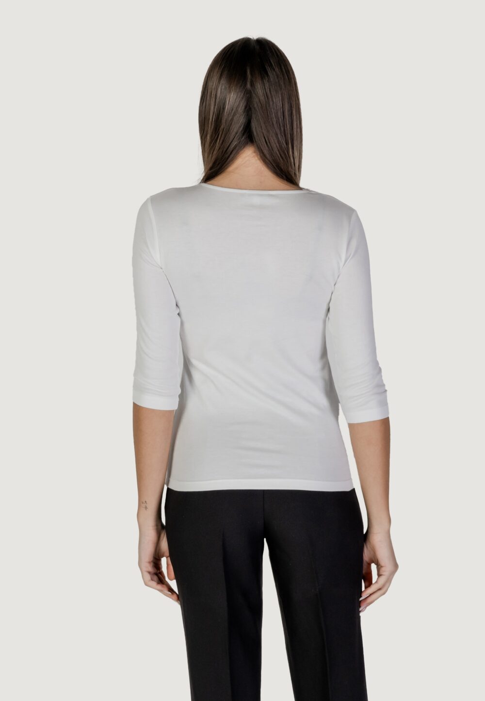 T-shirt Street One heart neck ada 3/ Bianco - Foto 4