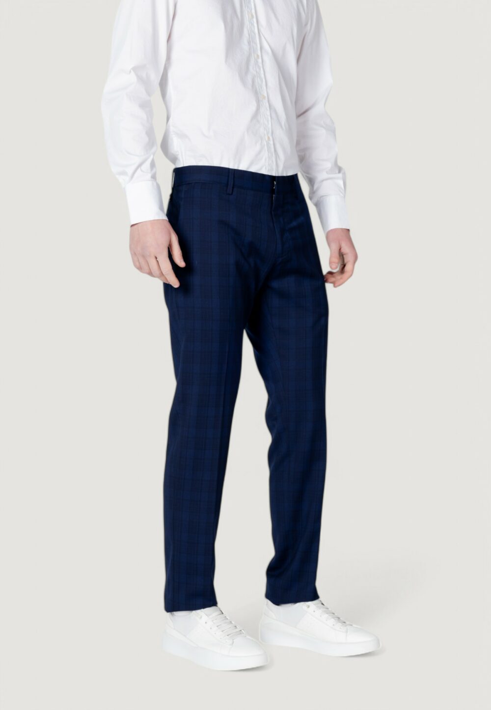 Pantaloni da completo Antony Morato bonnie slim fit galles pattern Blu marine - Foto 4