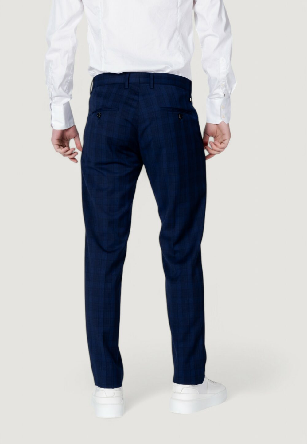 Pantaloni da completo Antony Morato bonnie slim fit galles pattern Blu marine - Foto 5