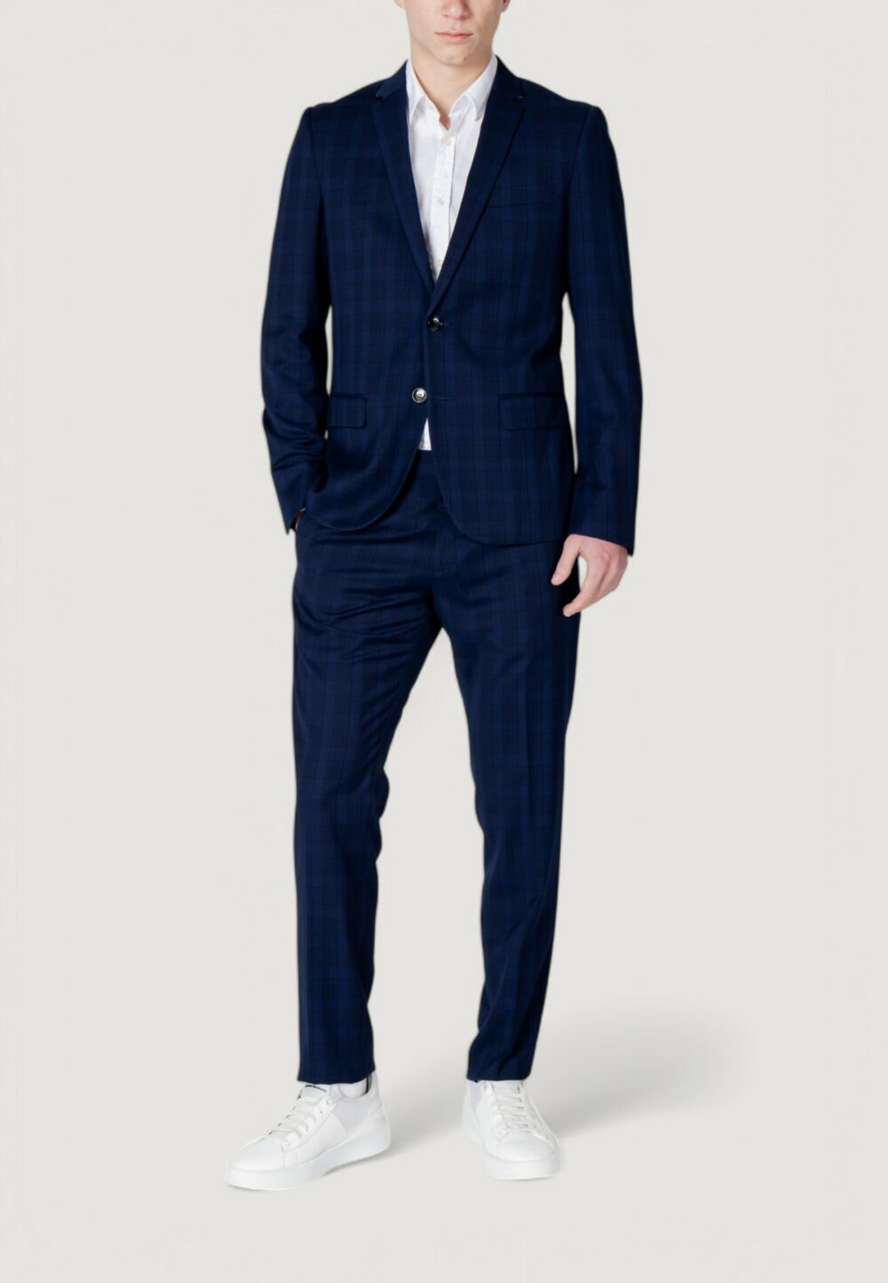 Pantaloni da completo Antony Morato bonnie slim fit galles pattern Blu marine - Foto 2