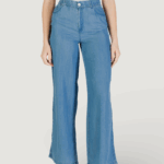 Pantaloni a palazzo Only onlcharis life mw pant cc wvn Denim - Foto 1