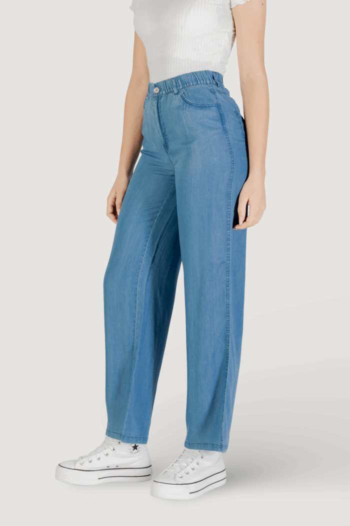 Pantaloni a palazzo Only onlcharis life mw pant cc wvn Denim