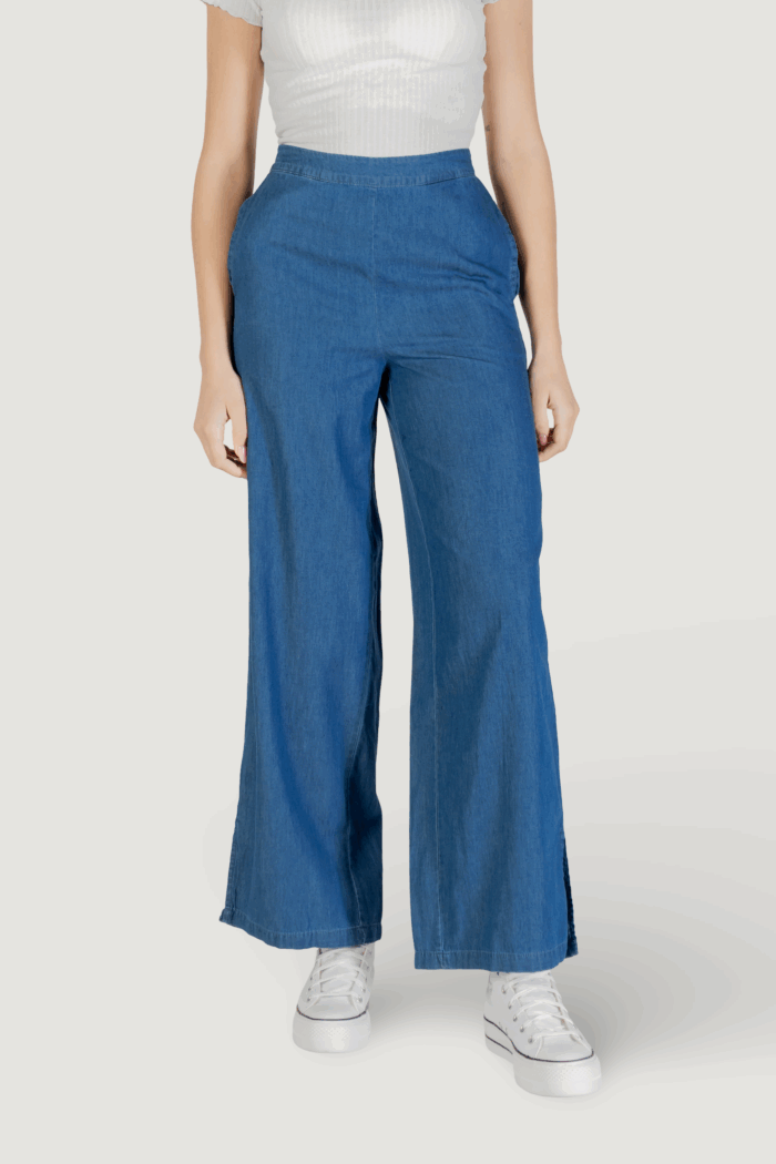 Pantaloni a palazzo Only onlnova azure chiara pant ptm Denim scuro