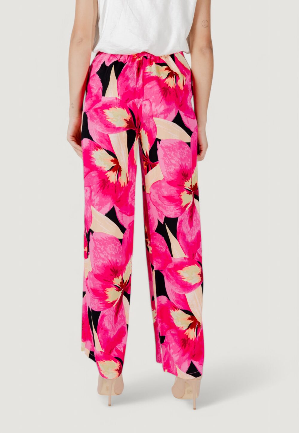 Pantaloni a palazzo Only onlalma life vis palazzo pant aop ptm Fuxia - Foto 4