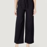 Pantaloni a palazzo Only onlbleecker aris life mw pant cc wvn Nero - Foto 1