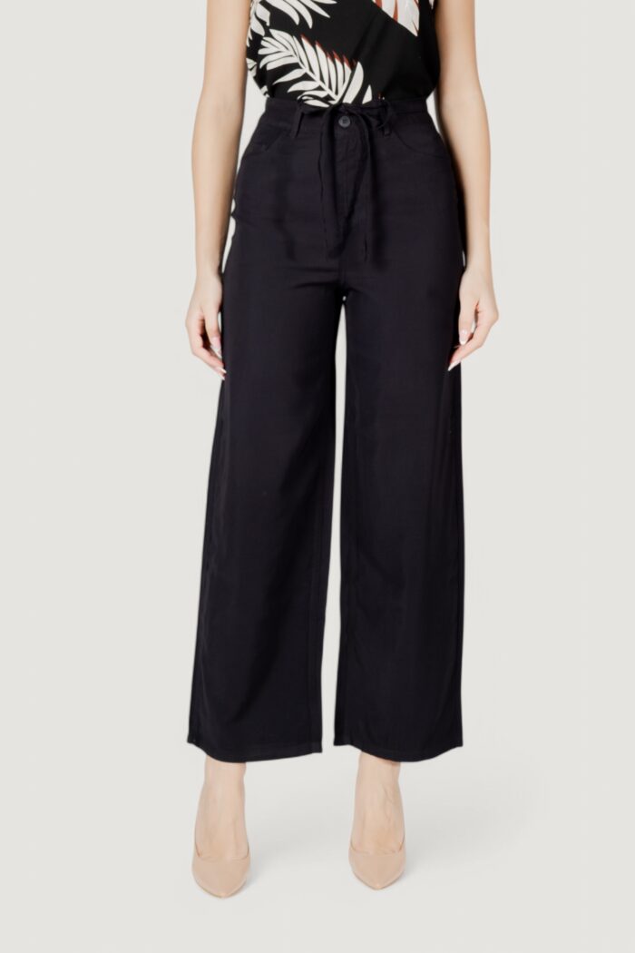 Pantaloni a palazzo Only onlbleecker aris life mw pant cc wvn Nero