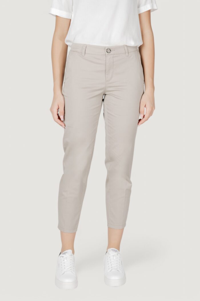 Pantaloni a sigaretta Street One qr chino peach twill co/ea Beige chiaro