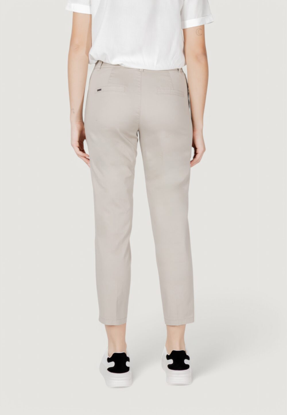 Pantaloni a sigaretta Street One qr chino peach twill co/ea Beige chiaro - Foto 4