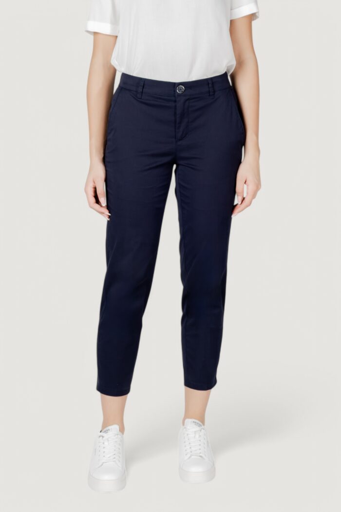 Pantaloni a sigaretta Street One qr chino peach twill co/ea Blu