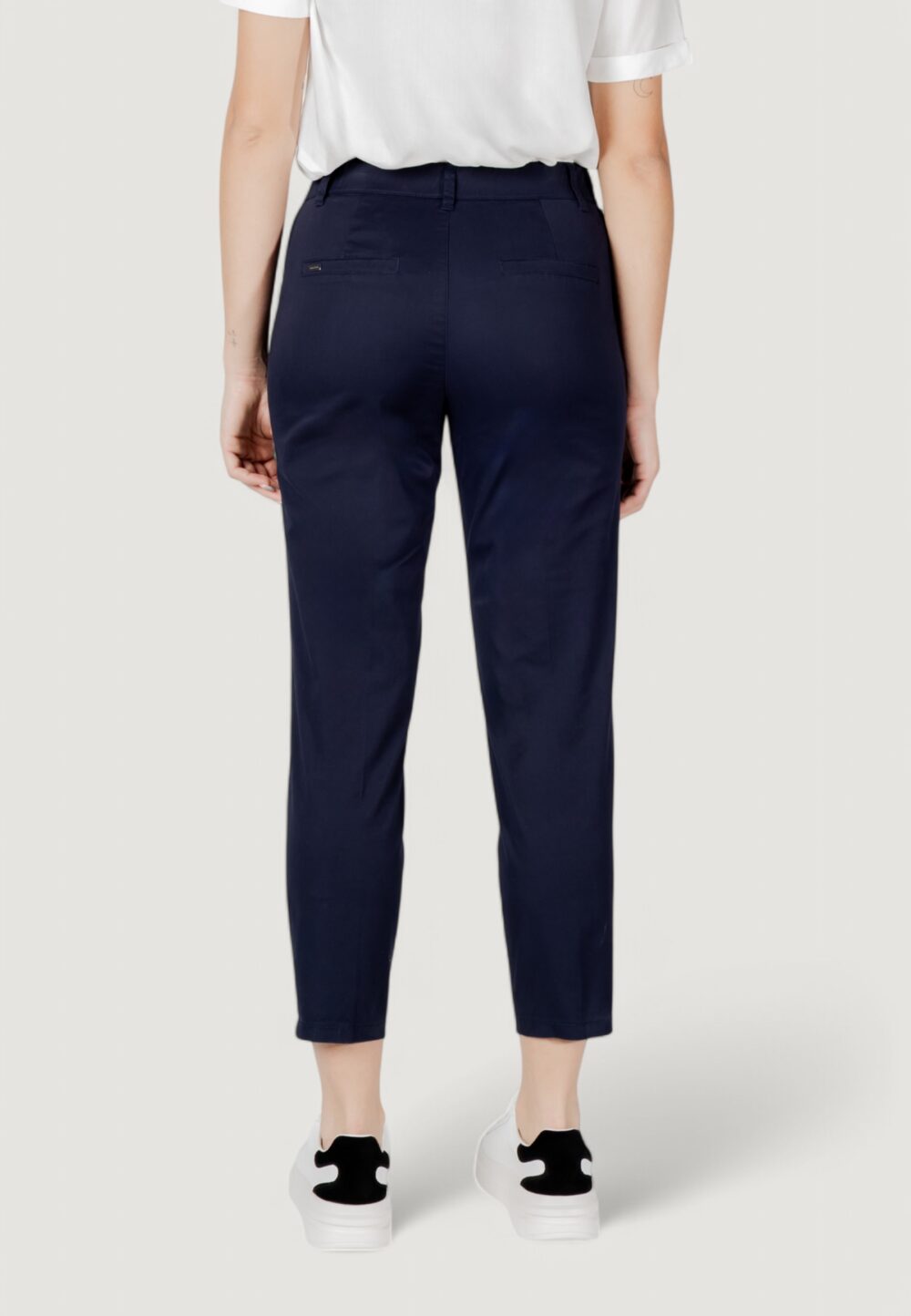Pantaloni a sigaretta Street One qr chino peach twill co/ea Blu - Foto 4