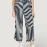 Pantaloni cropped ICHI ihmarrakech aop pa7 Blu - Foto 1