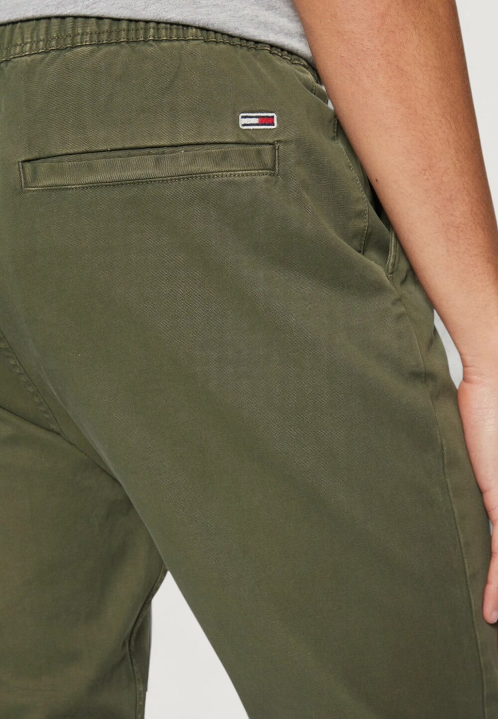 Pantaloni Tommy Hilfiger Jeans tjm austin Verde Oliva - Foto 4