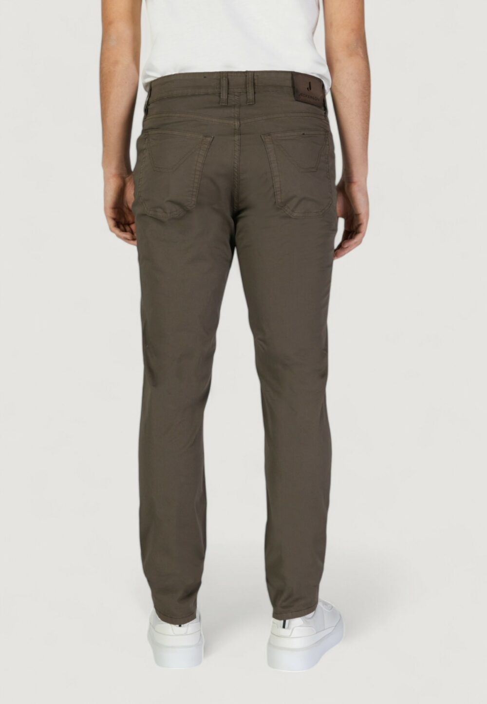 Pantaloni slim Jeckerson john 5 tasche toppa Cioccolato - Foto 3