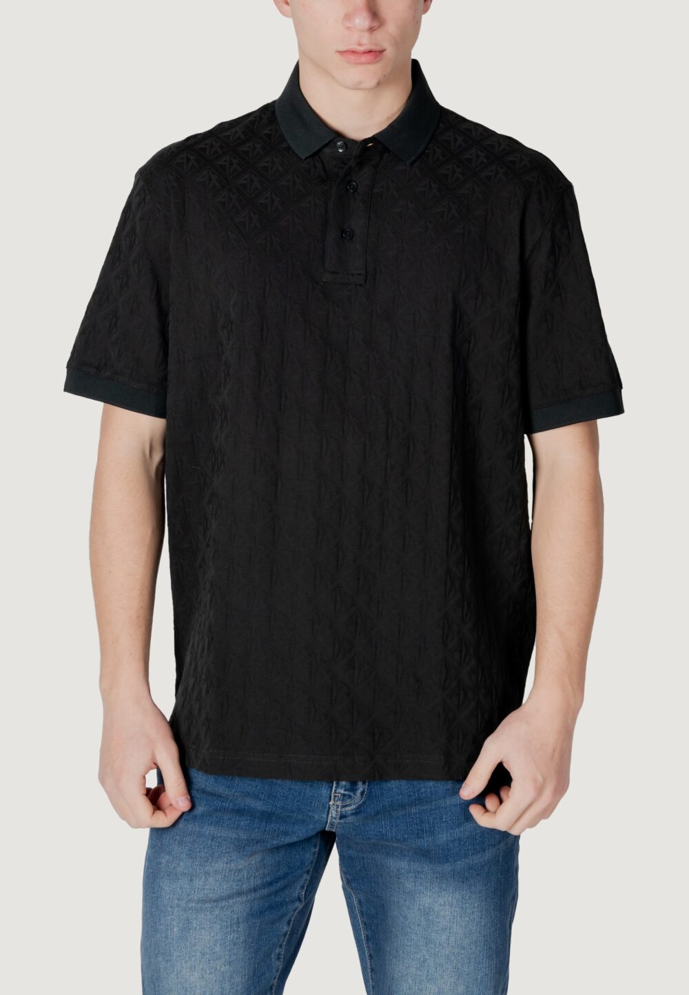 Polo manica corta Armani Exchange Nero - Foto 1