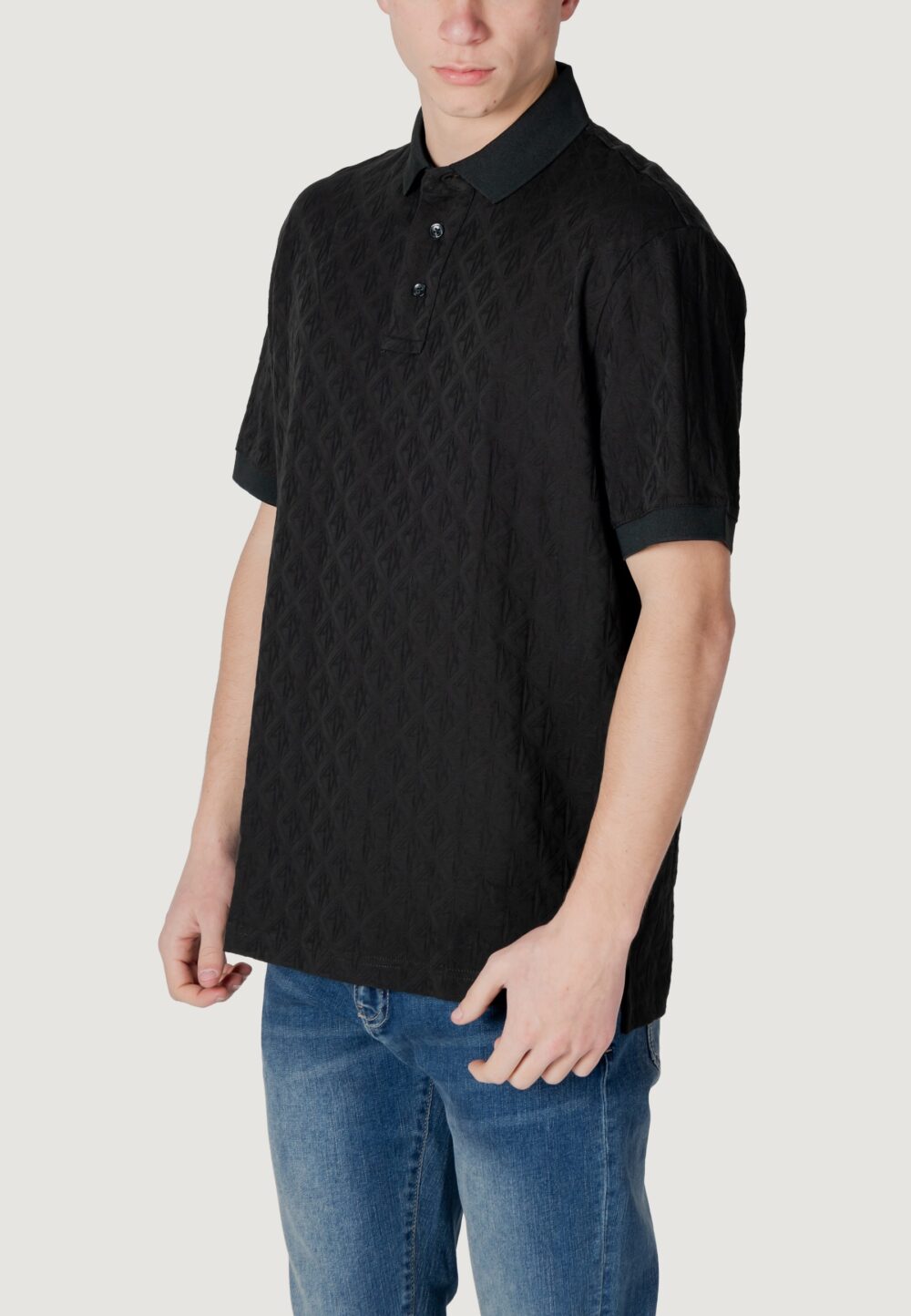 Polo manica corta Armani Exchange Nero - Foto 3