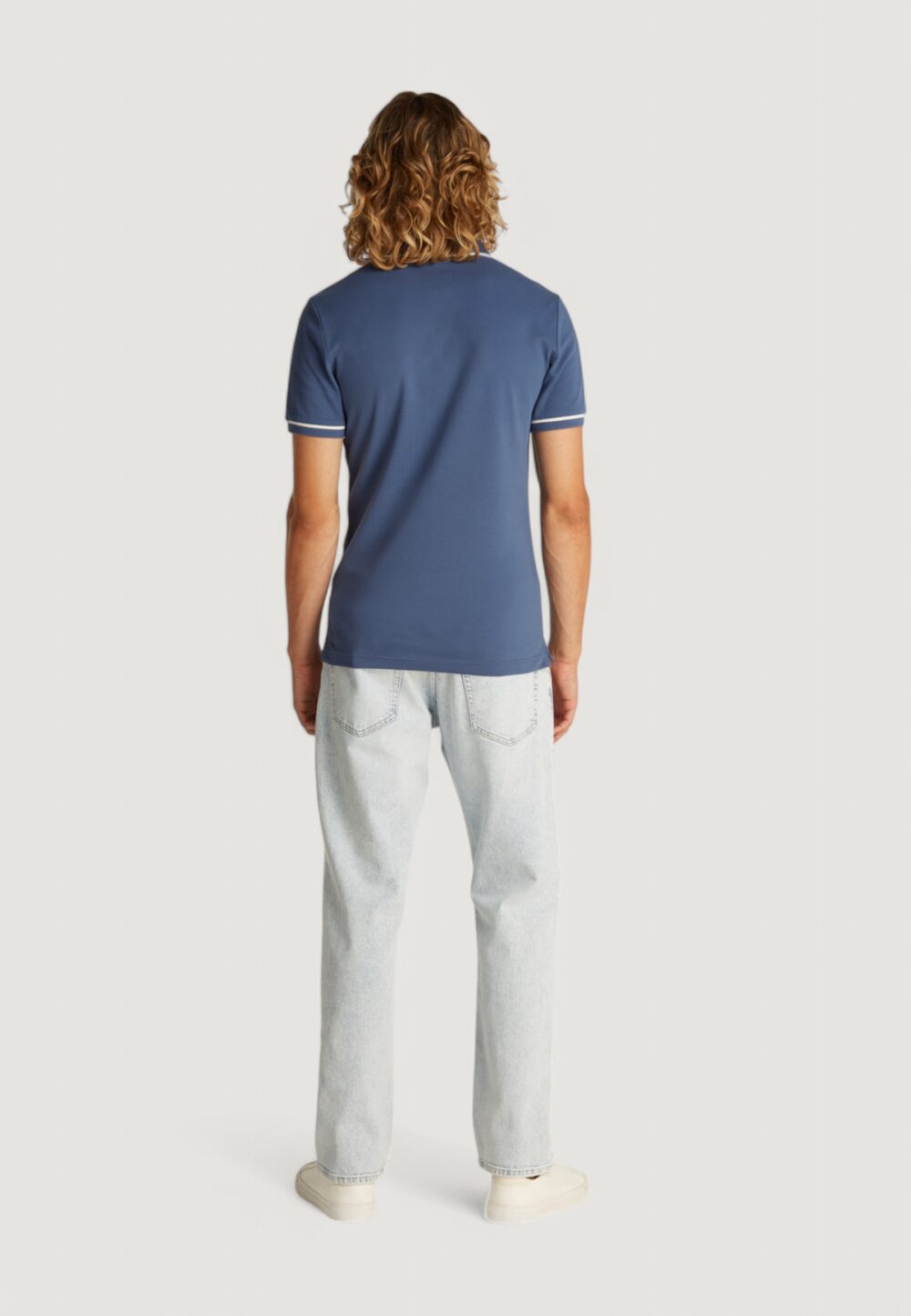 Polo manica corta Calvin Klein Jeans tipping slim polo Indigo - Foto 4