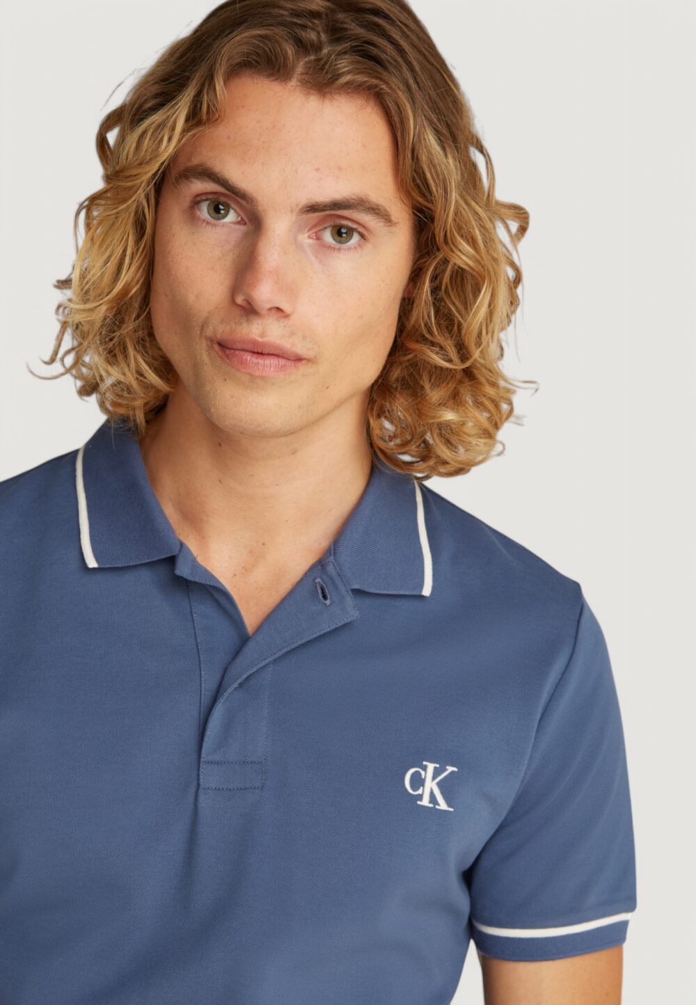 Polo manica corta Calvin Klein Jeans tipping slim polo Indigo - Foto 2