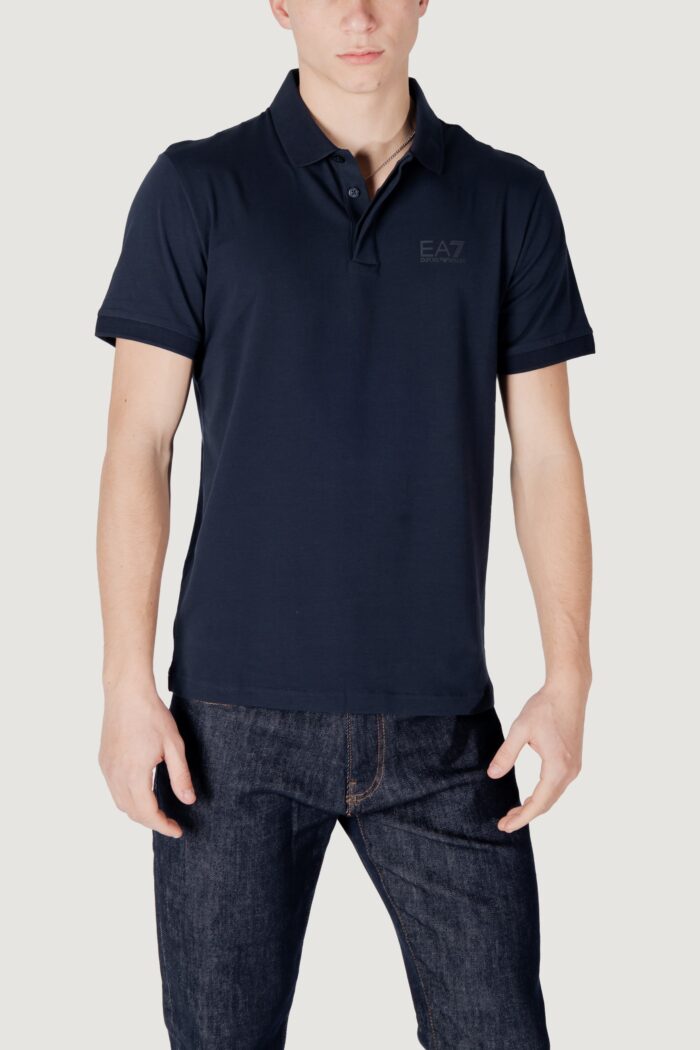 Polo manica corta EA7  Blu