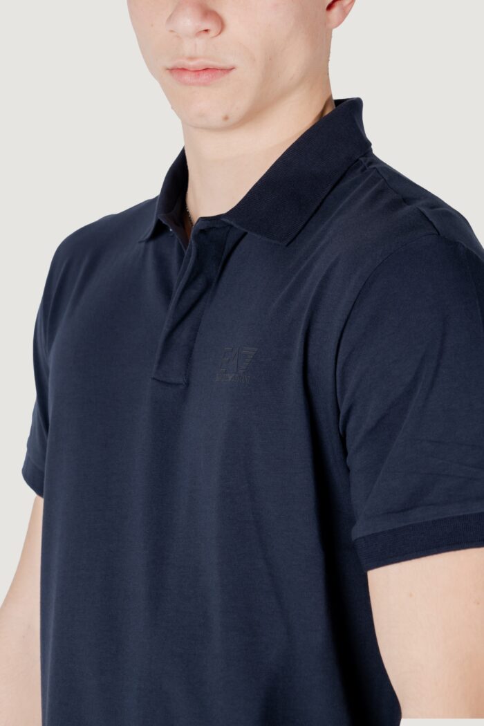 Polo manica corta EA7  Blu