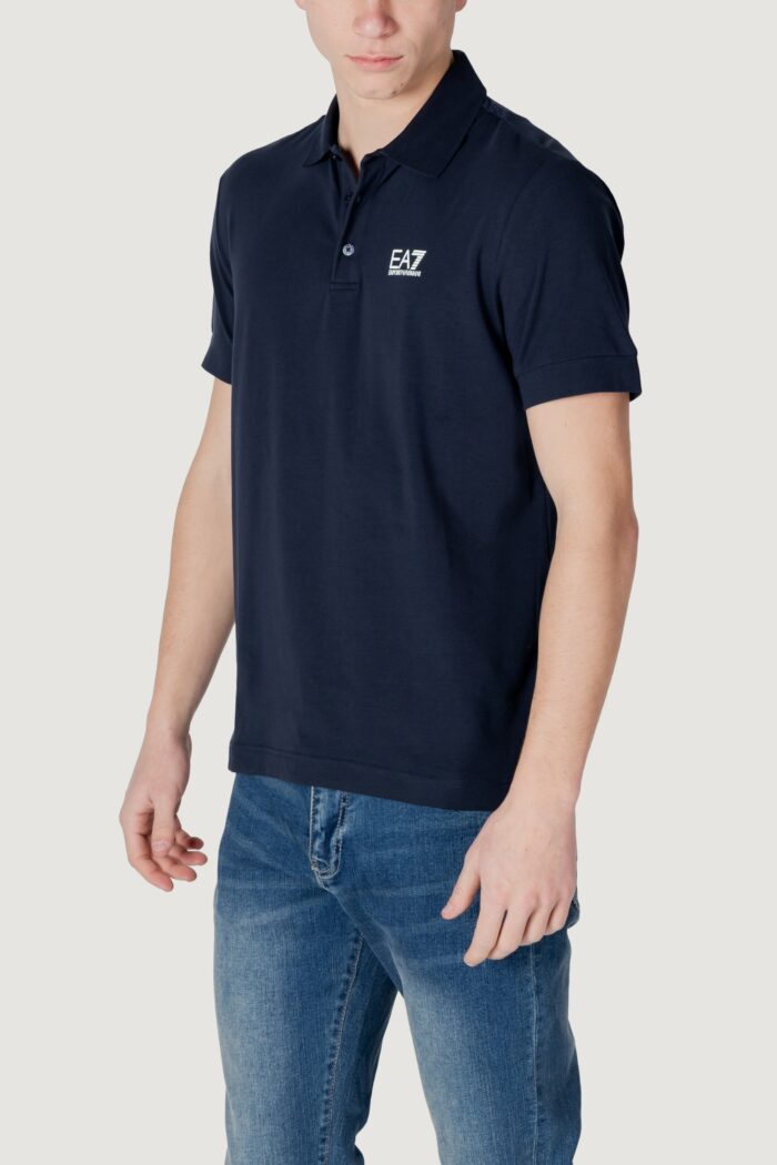 Polo manica corta EA7  Blu