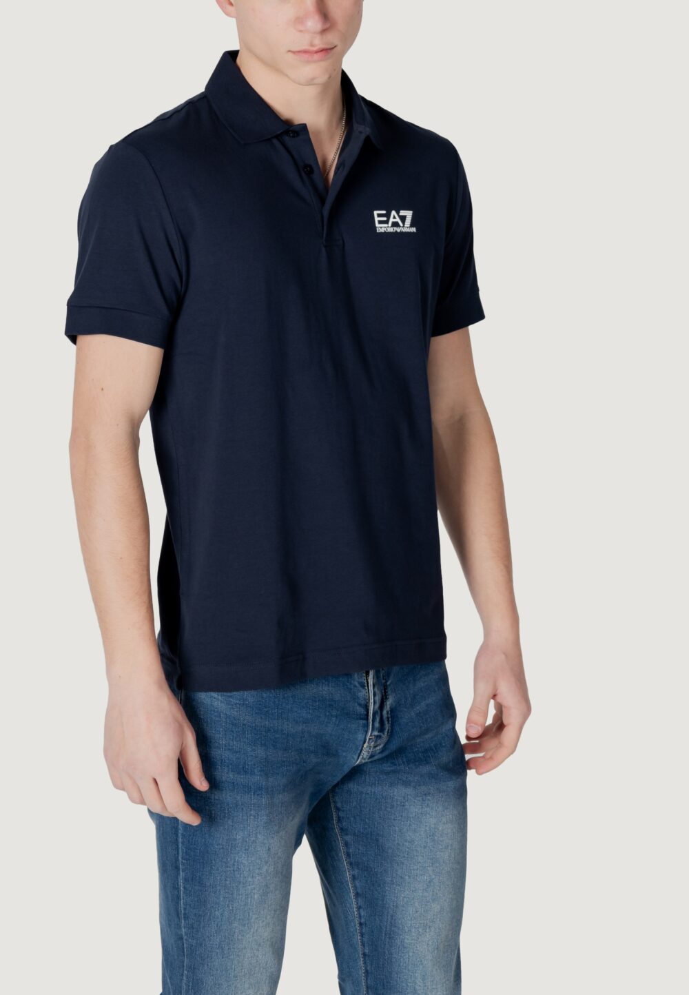 Polo manica corta EA7 Blu - Foto 3