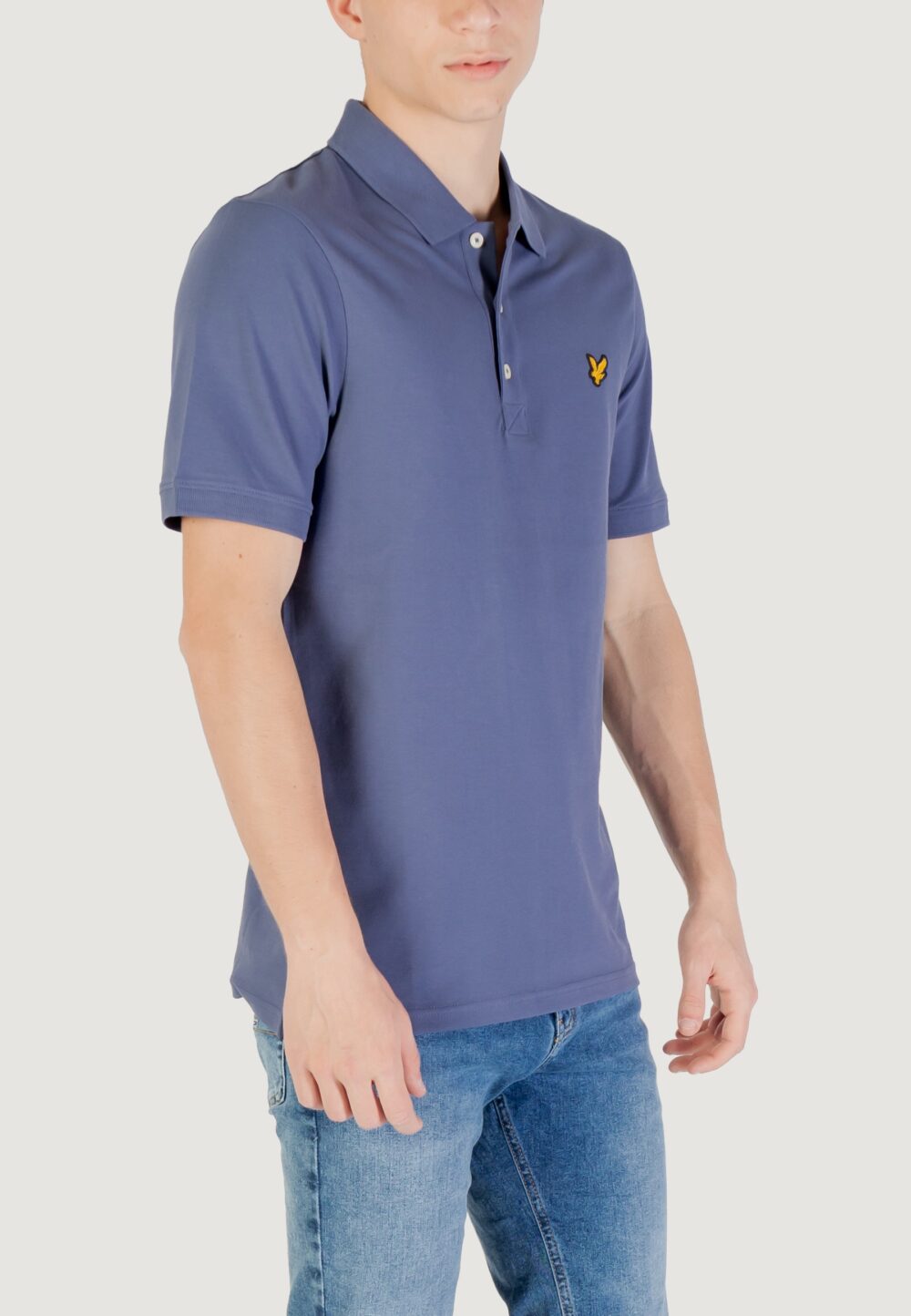 Polo manica corta Lyle & Scott Indigo - Foto 3