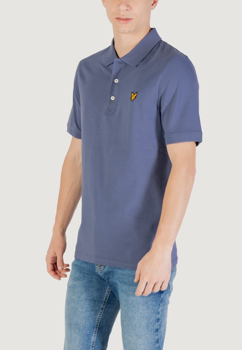Polo manica corta Lyle & Scott Indigo - Foto 4