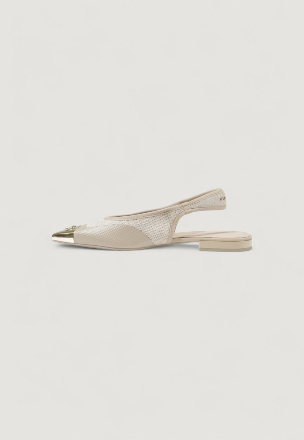 Sandali Pinko gianira 14 - sling back lurex knit Beige - Foto 3
