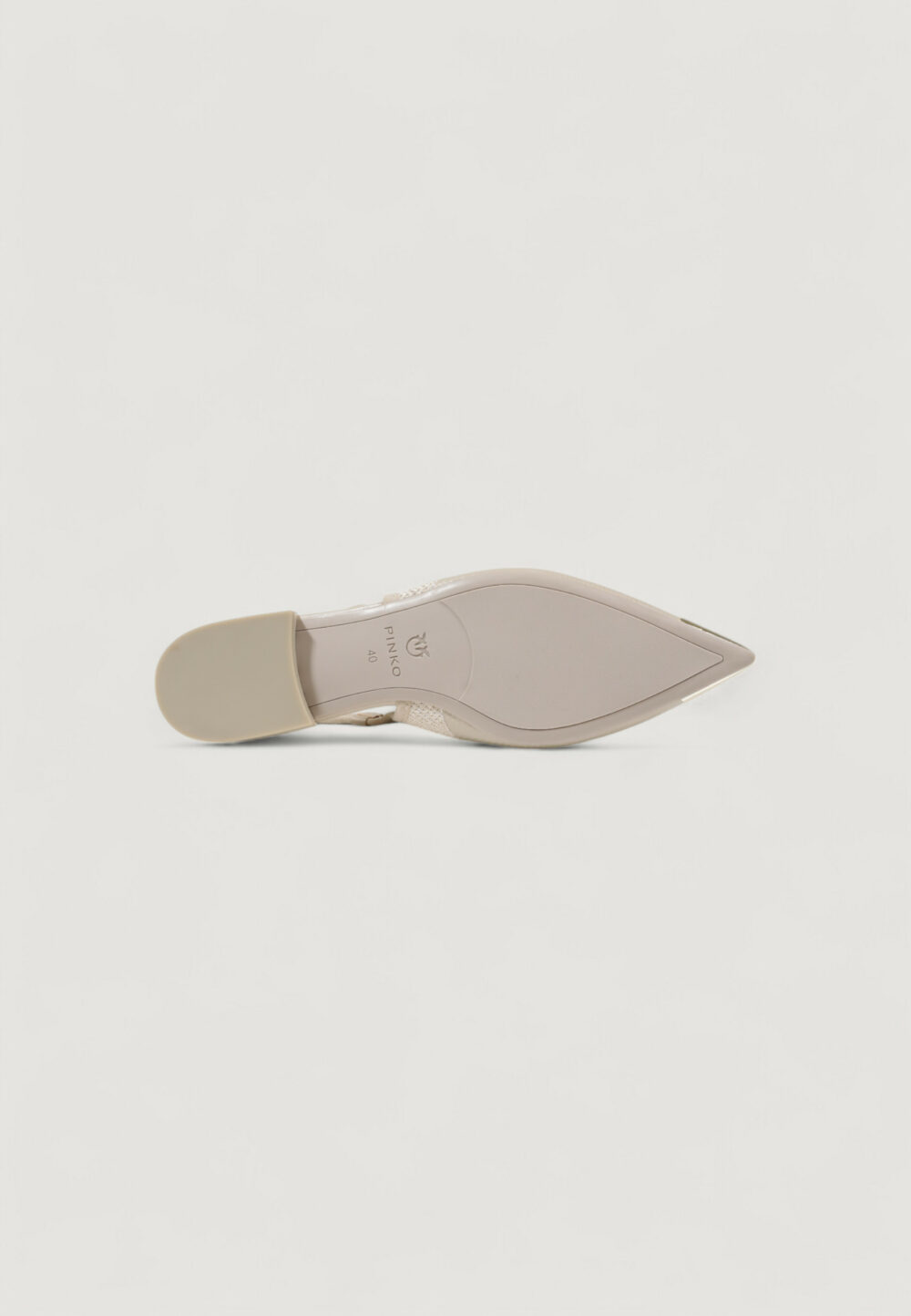 Sandali Pinko gianira 14 - sling back lurex knit Beige - Foto 5