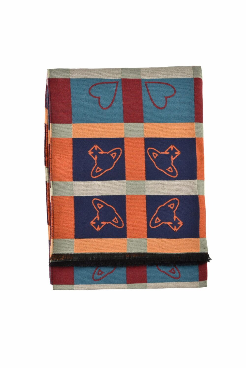 Sciarpa VIVIENNE WESTWOOD Arancione - Blu - Foto 1