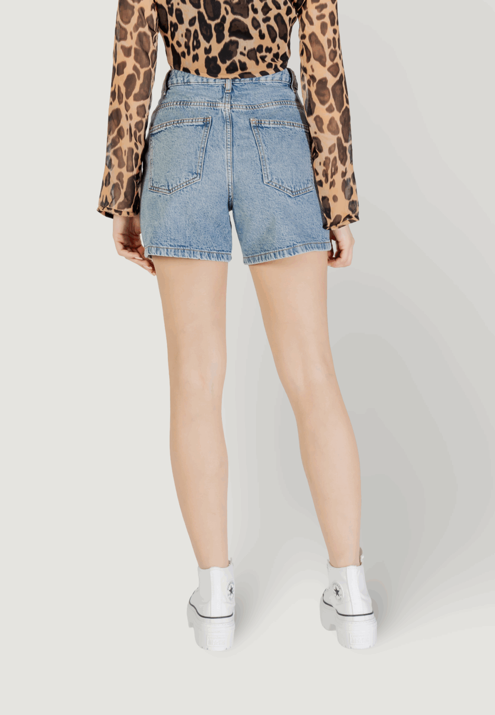 Shorts ICHI ihaveny sho Denim chiaro - Foto 4