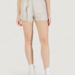 Shorts Only onlcaro hw linen bl belt shorts cc pnt Avorio - Foto 1