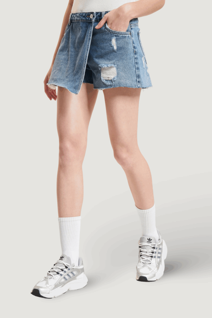 Shorts Only texas  Blue Denim Chiaro