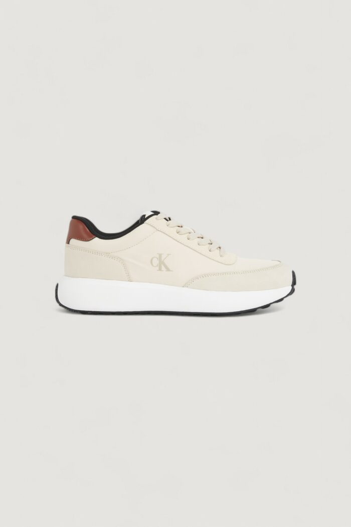 Sneakers Calvin Klein Jeans athleisure runner Crema
