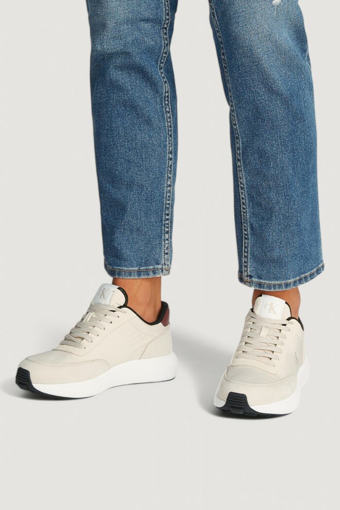 Sneakers Calvin Klein Jeans athleisure runner Crema