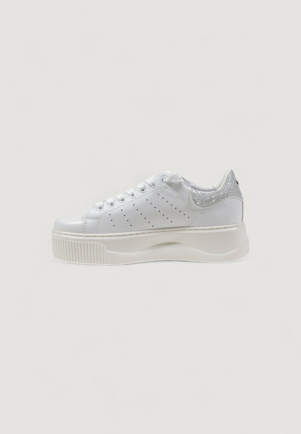 Sneakers Cult perry 3162 low w leat/suede hot fix Bianco ice - Foto 3