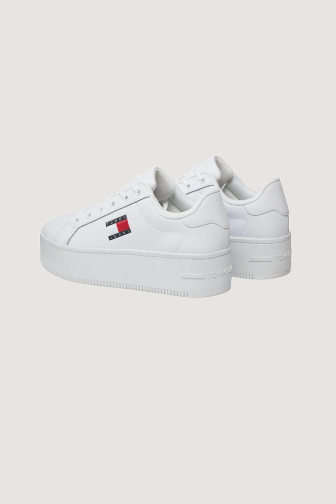 Sneakers Tommy Hilfiger Jeans flatform ess Bianco